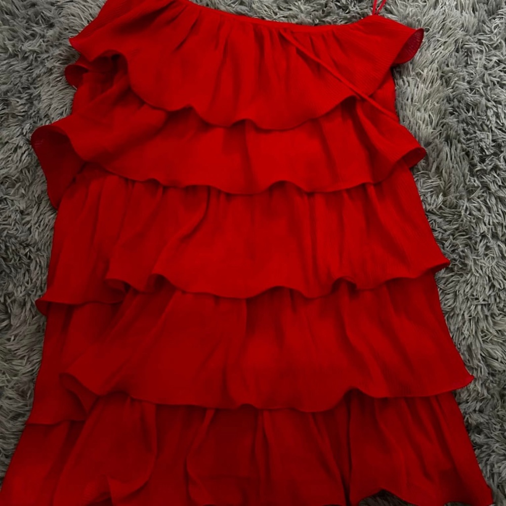 Red Ruffle dress